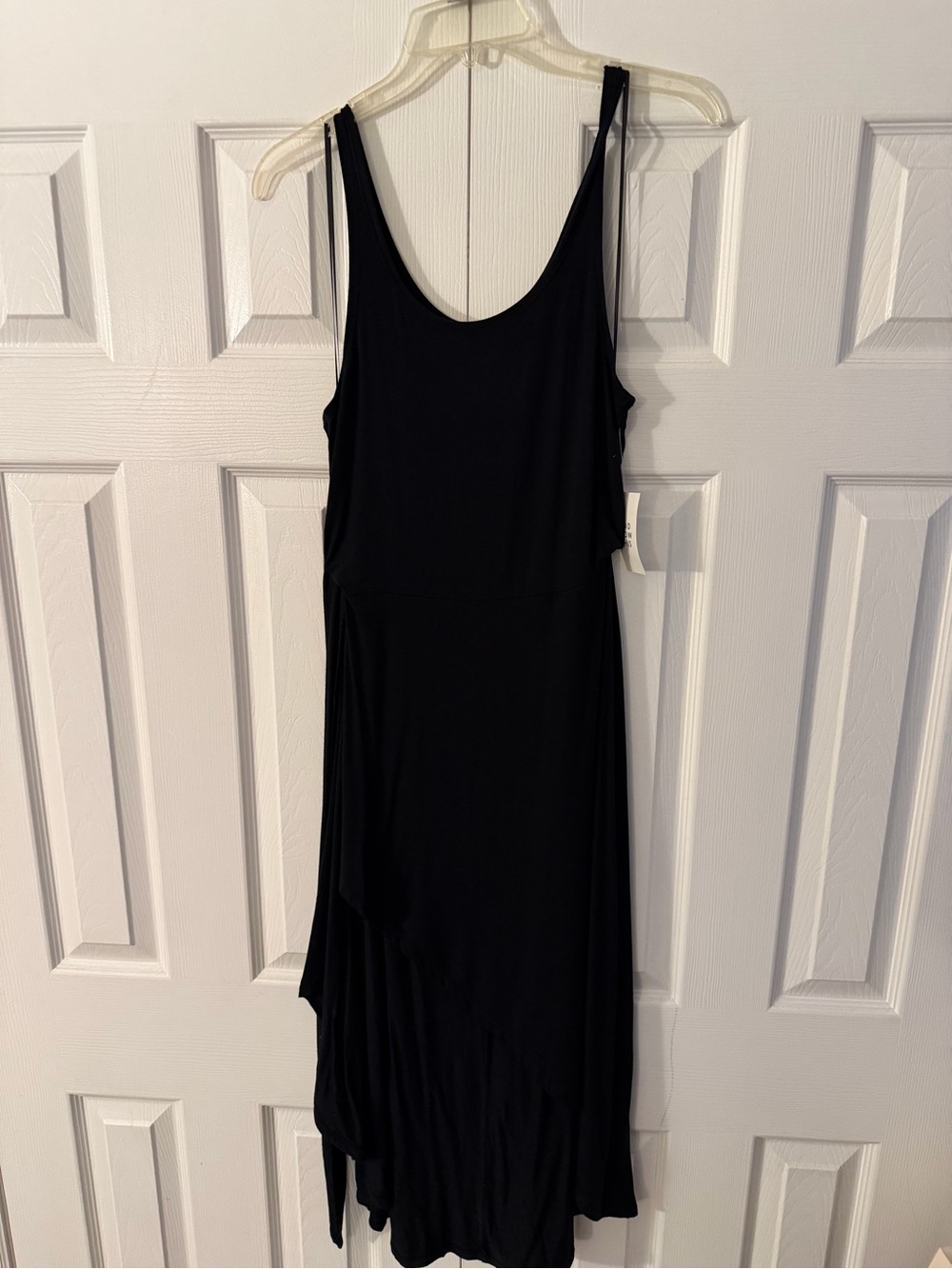 Black Sleeveless Women's Dress - Elegant Scoop Neck